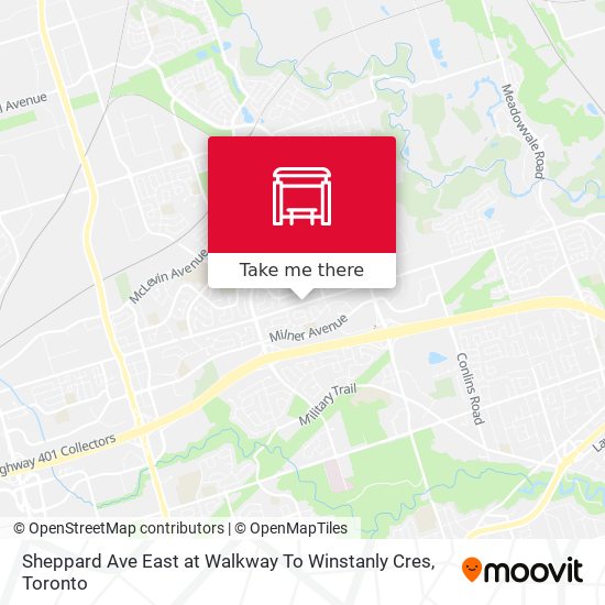 Sheppard Ave East at Walkway To Winstanly Cres map