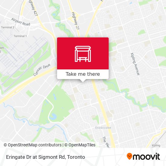 Eringate Dr at Sigmont Rd map