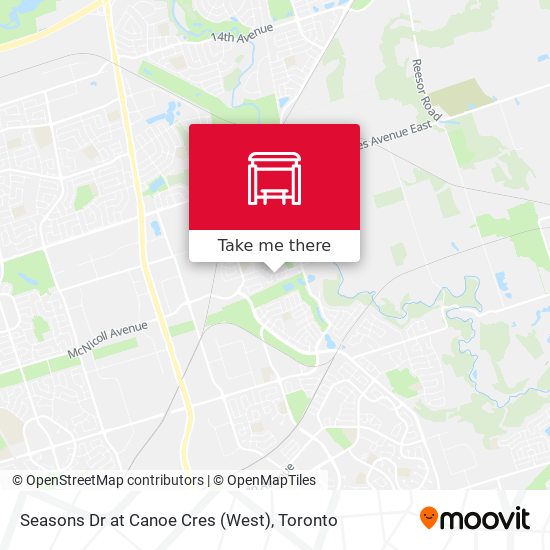 Seasons Dr at Canoe Cres (West) map