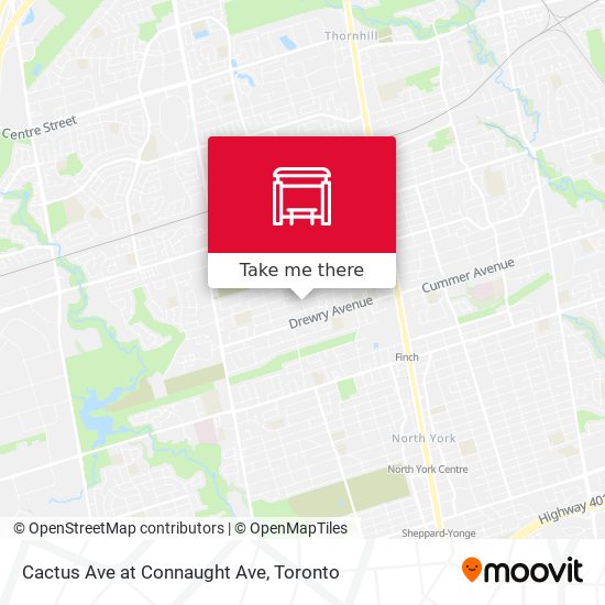 Cactus Ave at Connaught Ave map