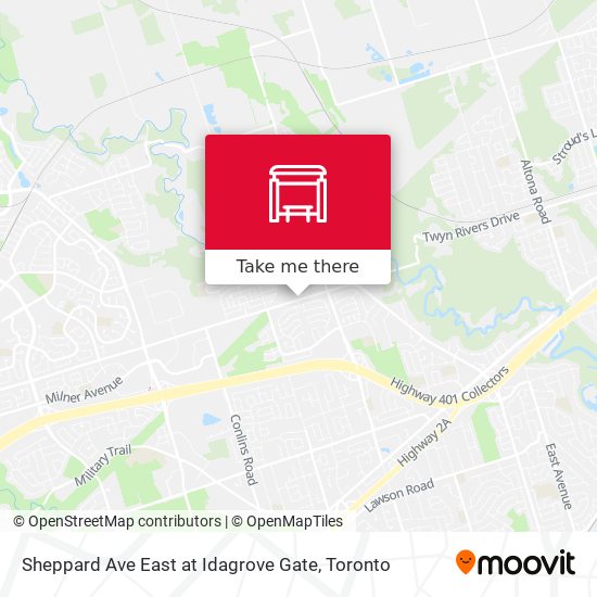 Sheppard Ave East at Idagrove Gate map