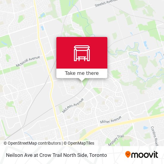 Neilson Ave at Crow Trail North Side map