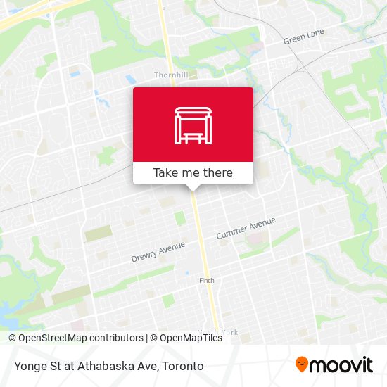 Yonge St at Athabaska Ave map
