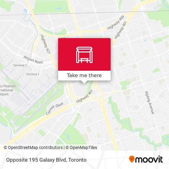 Opposite 195 Galaxy Blvd map