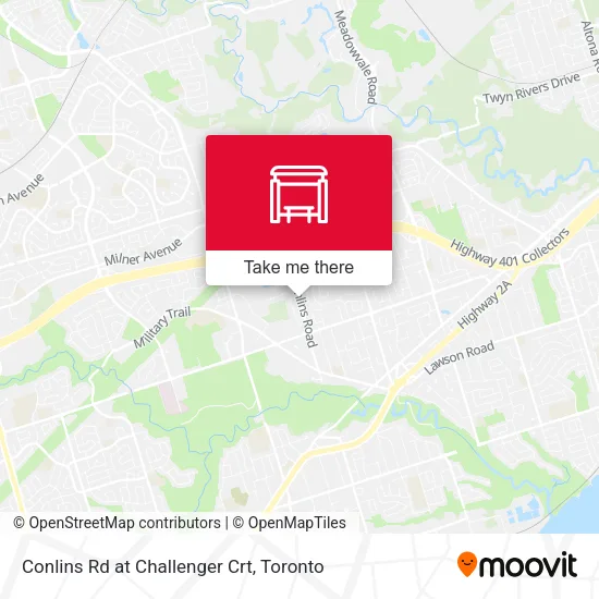 Conlins Rd at Challenger Crt map