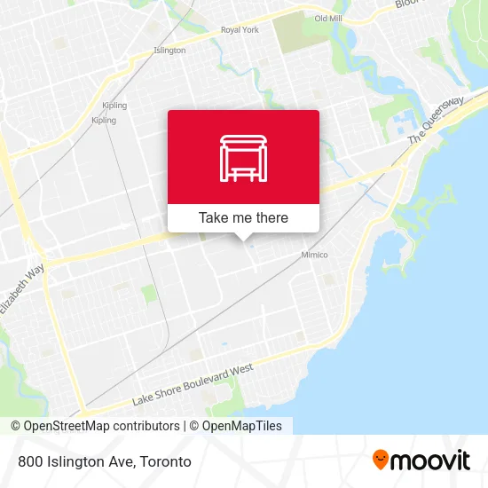 800 Islington Ave map