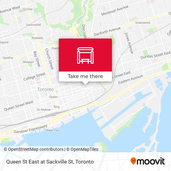 Queen St East at Sackville St map