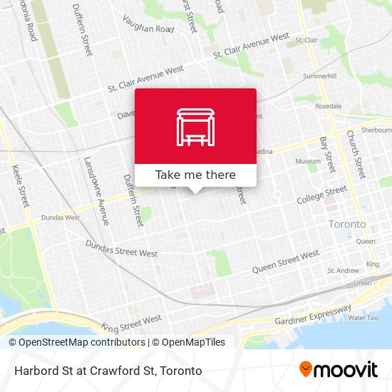 Harbord St at Crawford St map