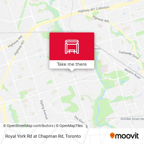 Royal York Rd at Chapman Rd map