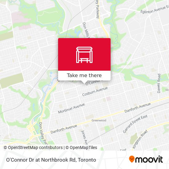 O'Connor Dr at Northbrook Rd map