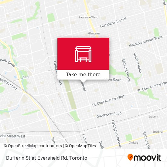 Dufferin St at Eversfield Rd plan