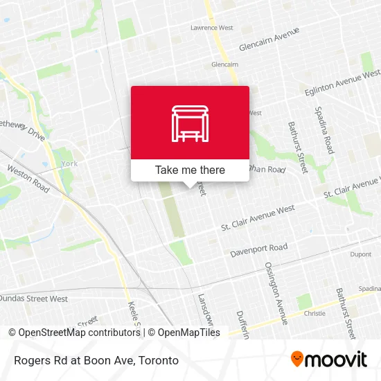Rogers Rd at Boon Ave map