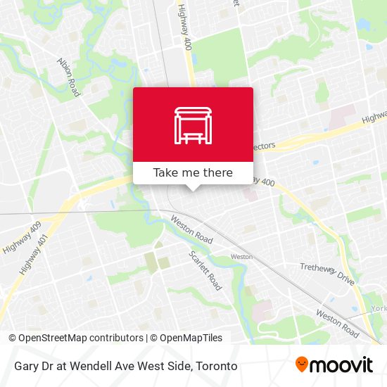 Gary Dr at Wendell Ave West Side map