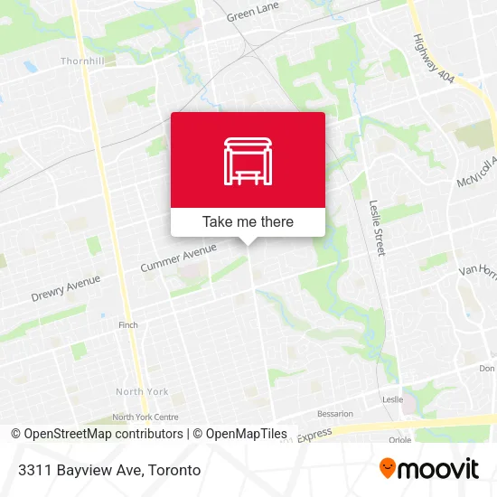 3311 Bayview Ave map
