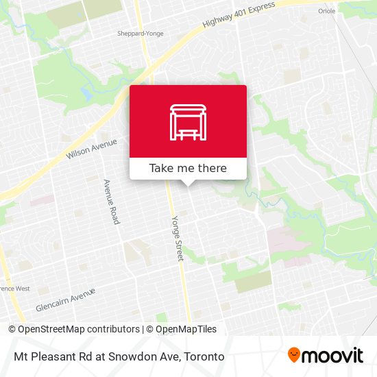 Mt Pleasant Rd at Snowdon Ave plan