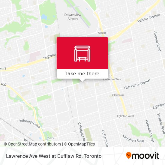 Lawrence Ave West at Dufflaw Rd plan