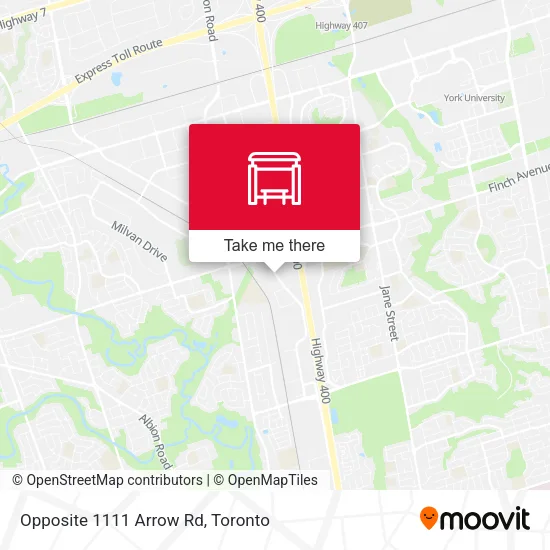 Opposite 1111 Arrow Rd map