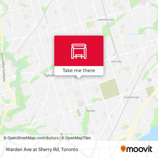 Warden Ave at Sherry Rd map
