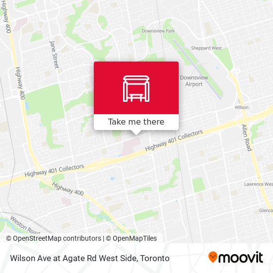 Wilson Ave at Agate Rd West Side map