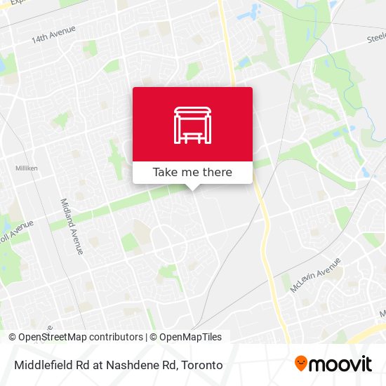Middlefield Rd at Nashdene Rd map