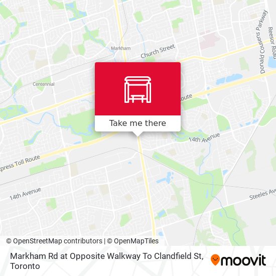 Markham Rd at Opposite Walkway To Clandfield St map