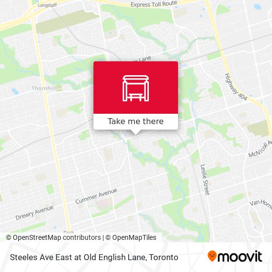 Steeles Ave East at Old English Lane map