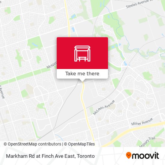 Markham Rd at Finch Ave East map