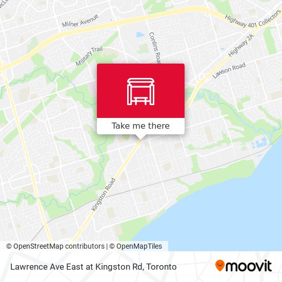 Lawrence Ave East at Kingston Rd map