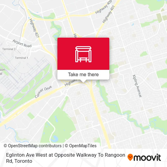 Eglinton Ave West at Opposite Walkway To Rangoon Rd map