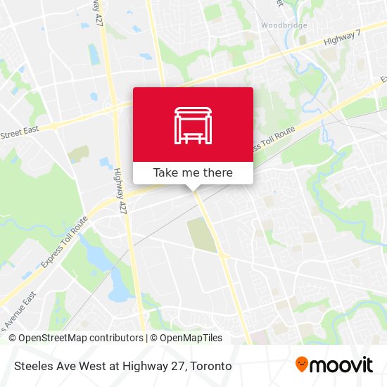Steeles Ave West at Highway 27 plan