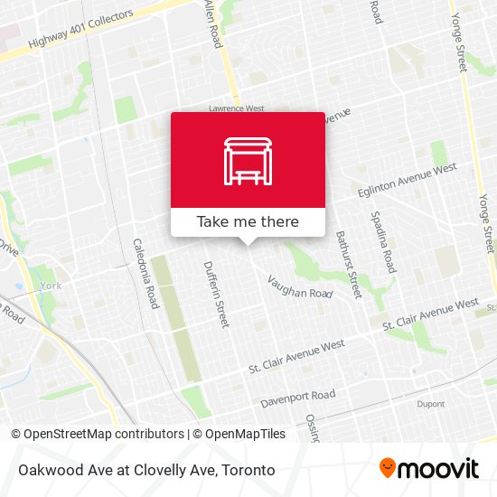 Oakwood Ave at Clovelly Ave plan