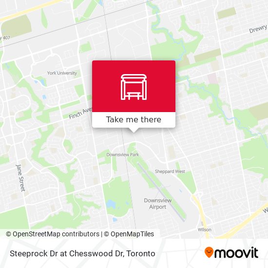 Steeprock Dr at Chesswood Dr map