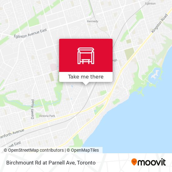 Birchmount Rd at Parnell Ave map