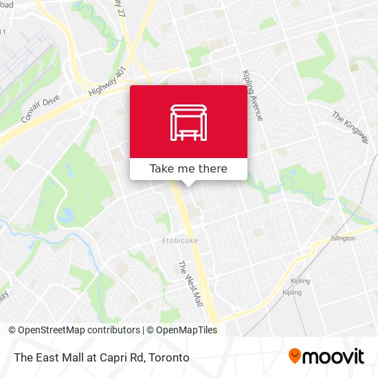 The East Mall at Capri Rd map