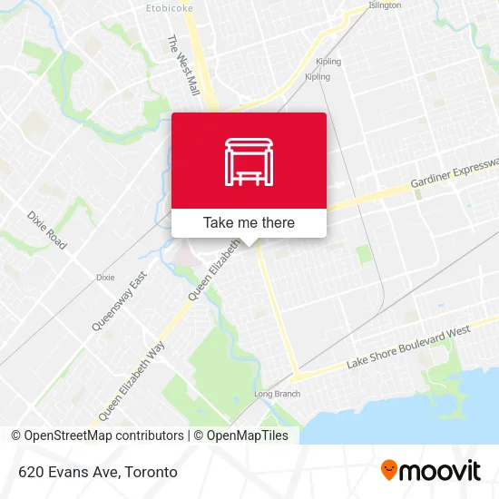 620 Evans Ave map