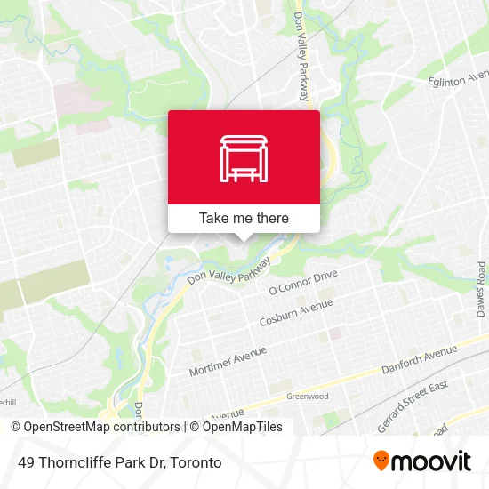 49 Thorncliffe Park Dr map