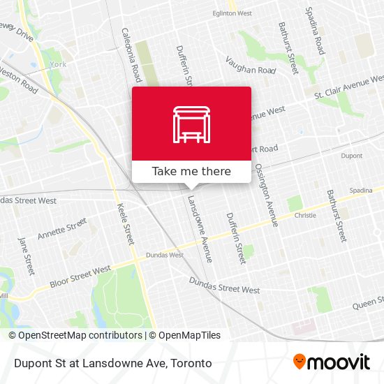 Dupont St at Lansdowne Ave map