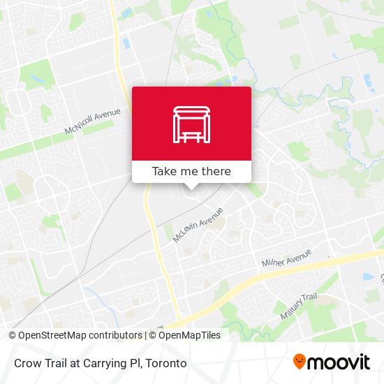 Crow Trail at Carrying Pl map