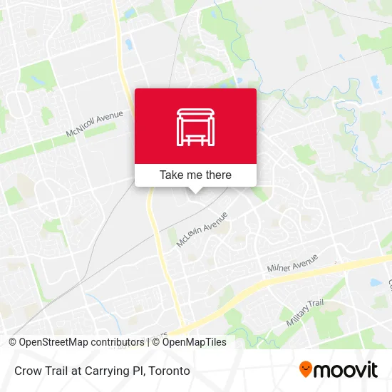 Crow Trail at Carrying Pl map