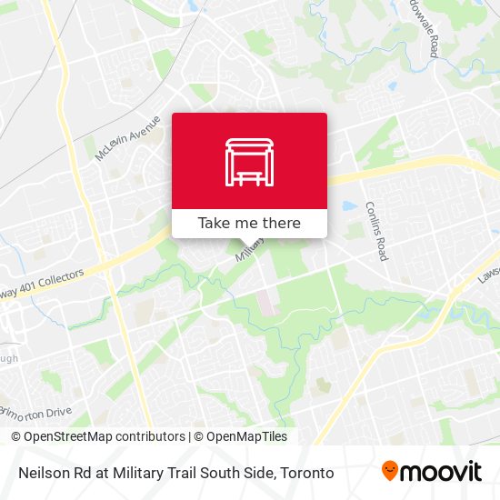 Neilson Rd at Military Trail South Side map