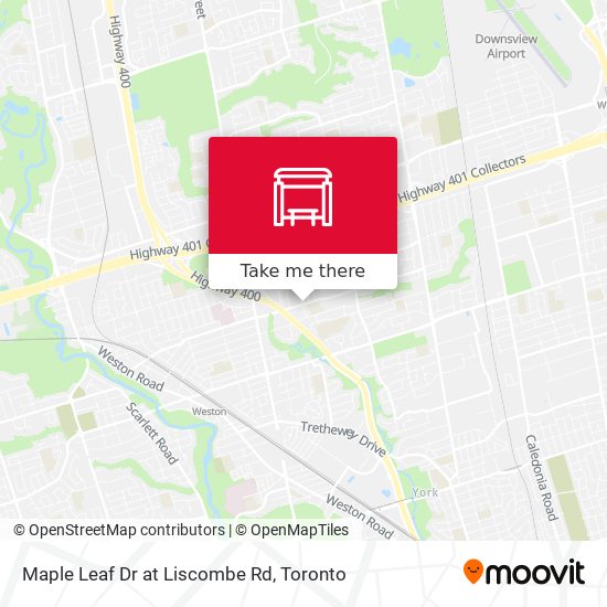 Maple Leaf Dr at Liscombe Rd map