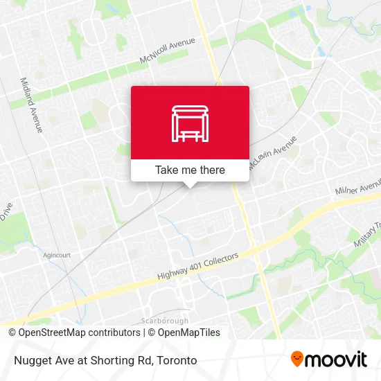 Nugget Ave at Shorting Rd map