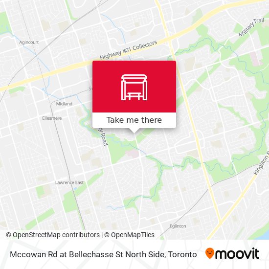 Mccowan Rd at Bellechasse St North Side map