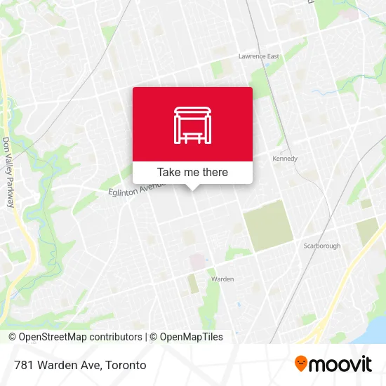 781 Warden Ave map