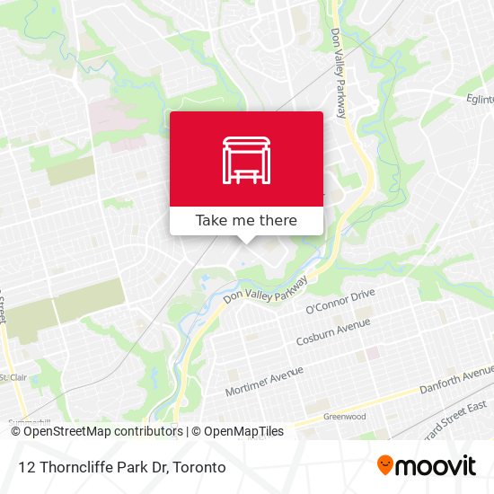 12 Thorncliffe Park Dr map