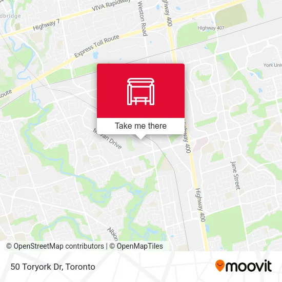 50 Toryork Dr map