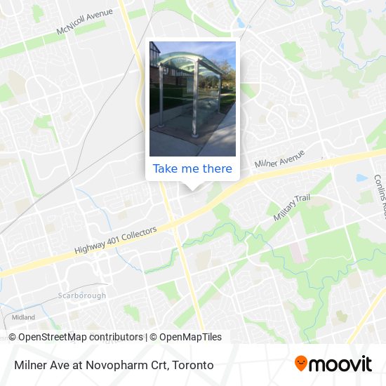 Milner Ave at Novopharm Crt plan