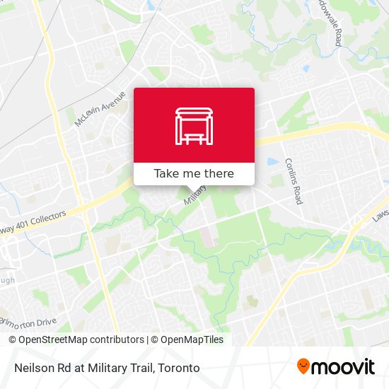 Neilson Rd at Military Trail map