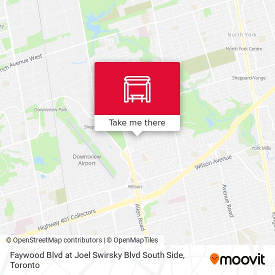 Faywood Blvd at Joel Swirsky Blvd South Side map