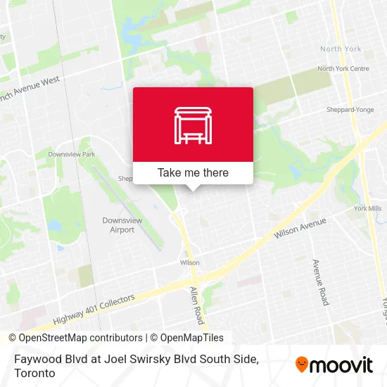 Faywood Blvd at Joel Swirsky Blvd South Side map